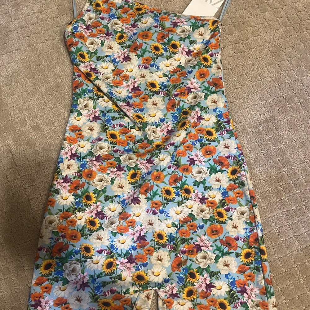 Zara floral jumpsuit